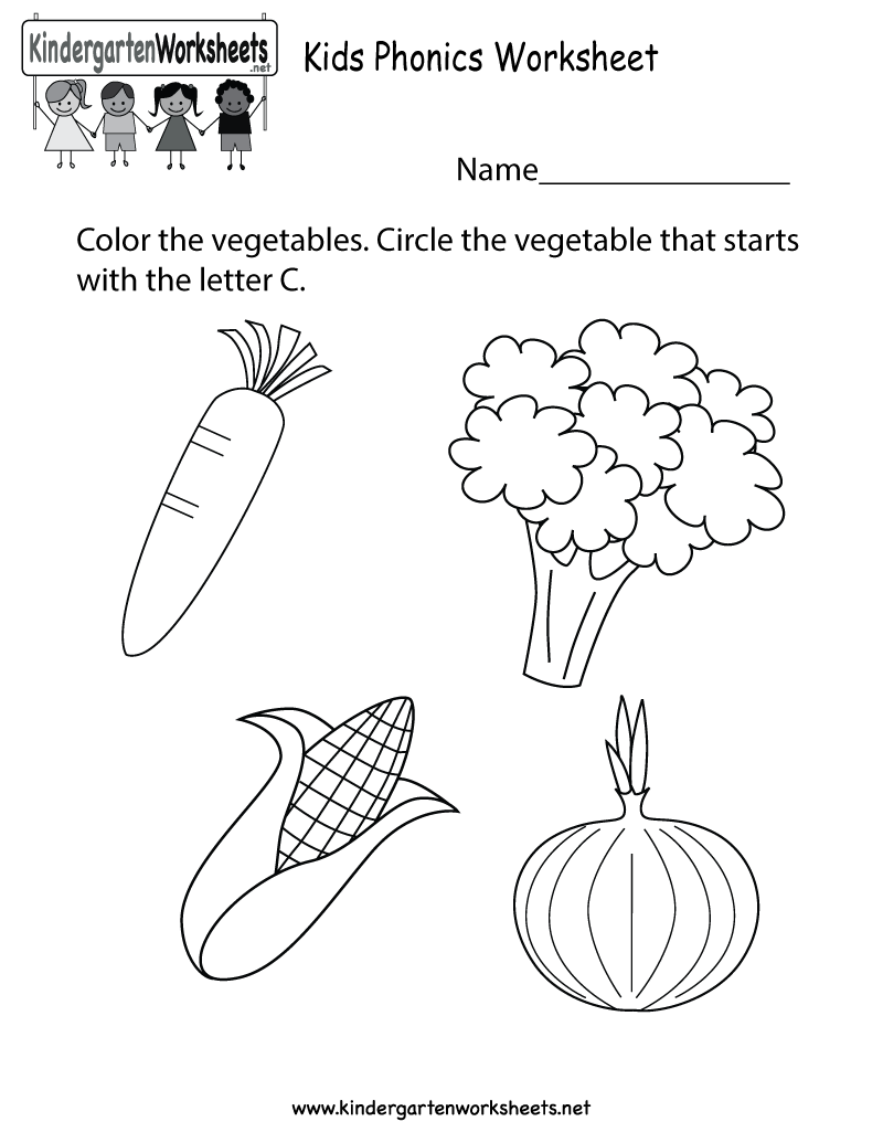 Free Printable Worksheets For Kindergarten English 669988