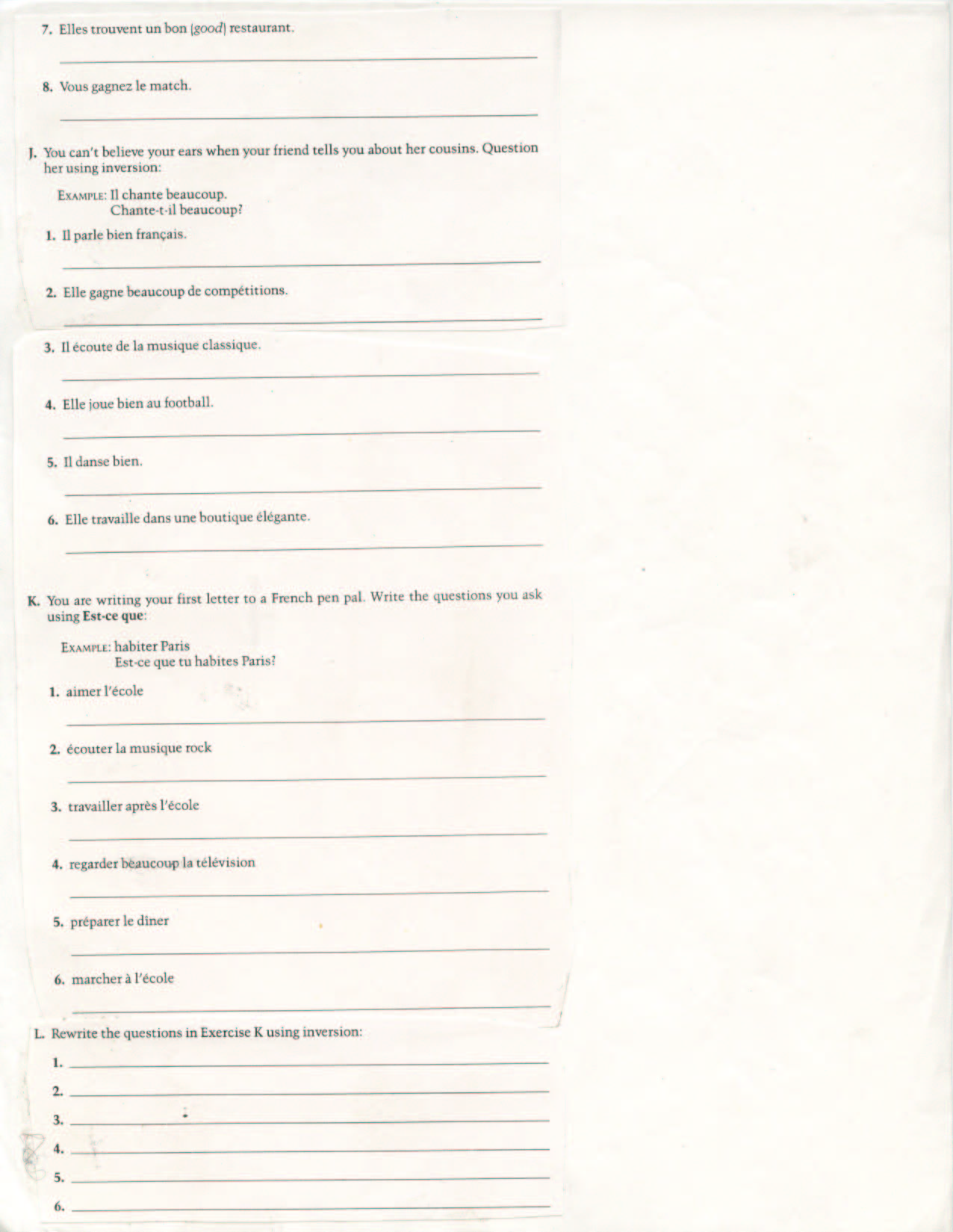 French Math Worksheets For Grade 1 879384 | Free Worksheets Samples