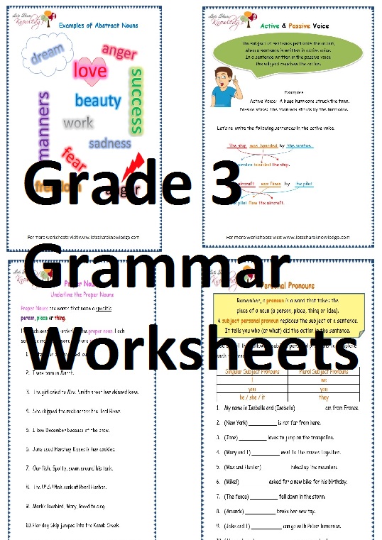 worksheets-for-class-3-english-grammar