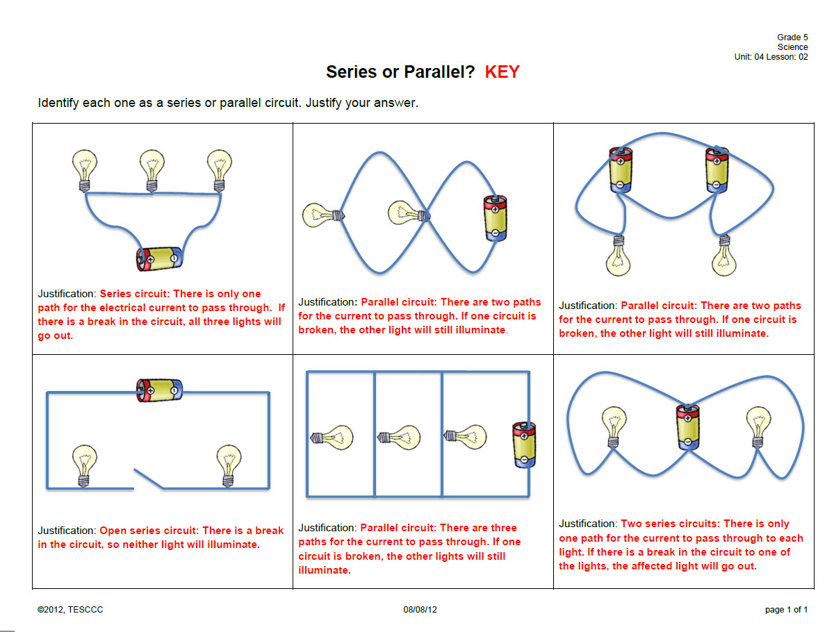 Grade 5 Circuit Diagrams