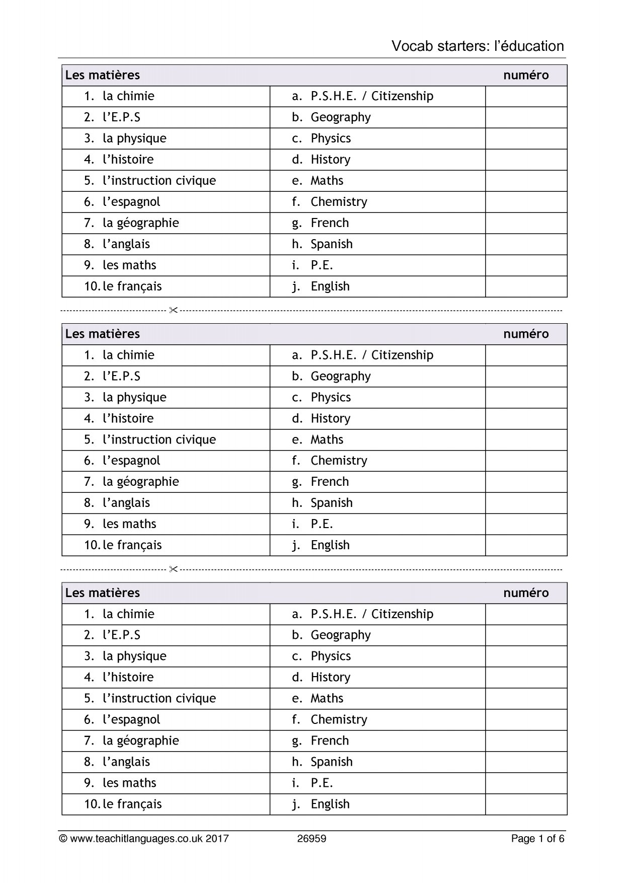 Grade 5 Math Worksheets In French