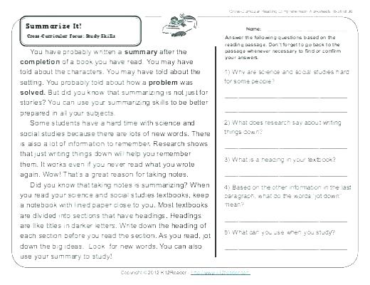 Grade Reading Comprehension Worksheets Students Activities Stories