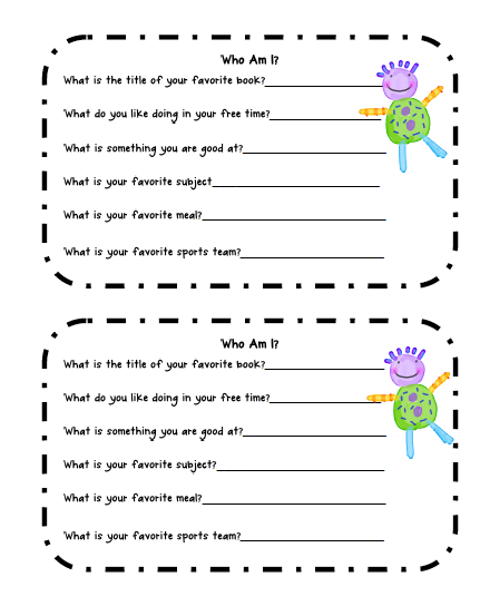 Ice Breaker Worksheets