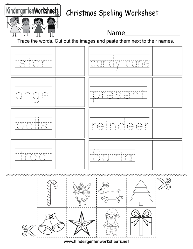 Kindergarten Christmas Worksheets Phonics  1021550