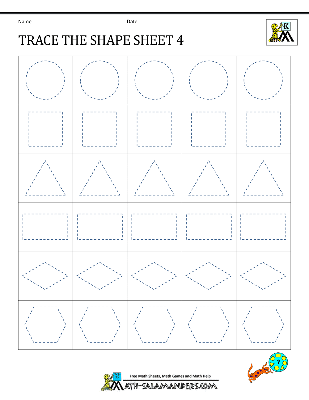 Kindergarten Printable Tracing Worksheets 1047036 | Free Worksheets Samples
