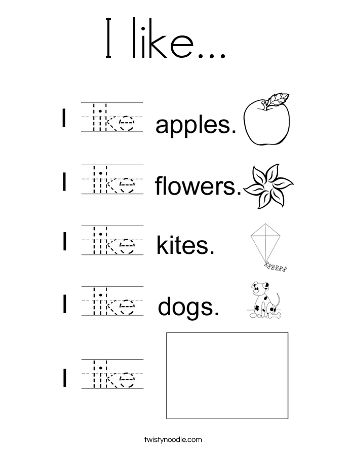 Kindergarten Sight Word Like Worksheet  735059