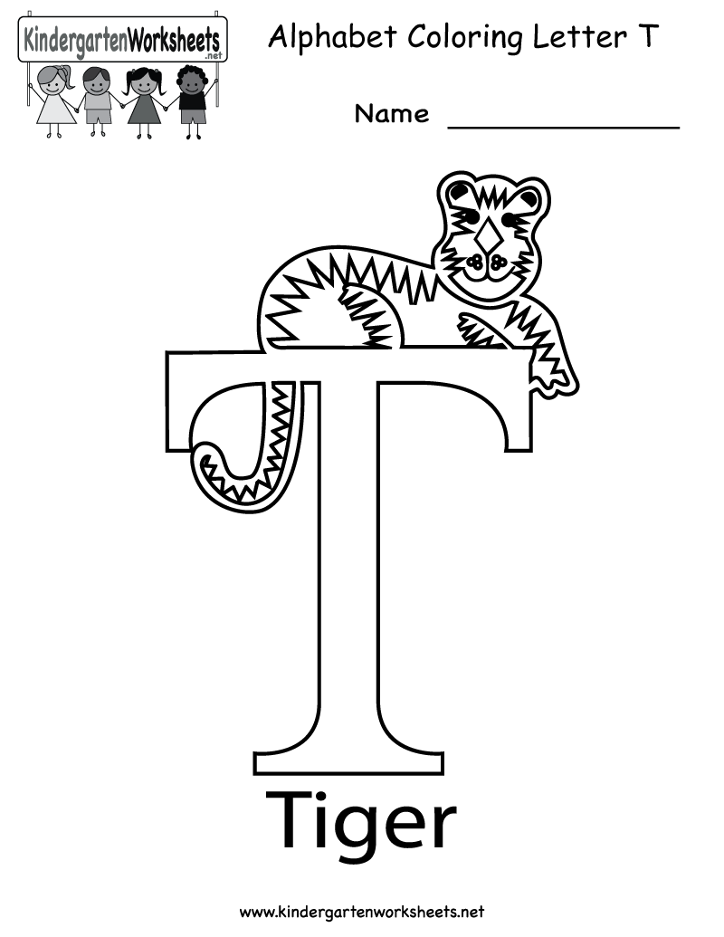 Kindergarten Worksheets For The Letter T 1371644