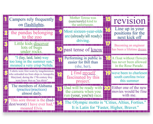 7th 8th Grade Language Daily Review Bulletin Board Kit