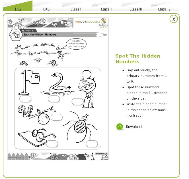 Free Math Worksheets Kindergarten