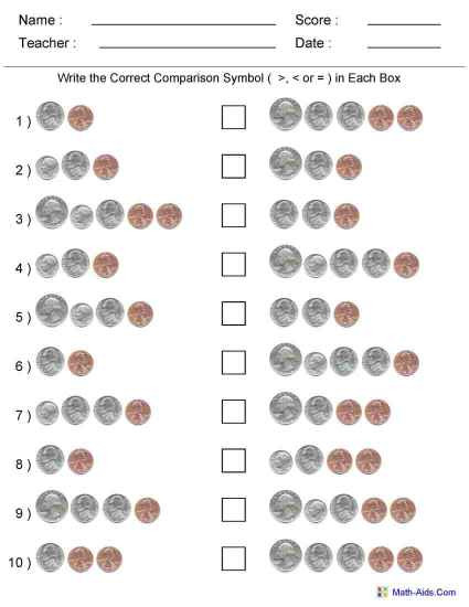 Math Worksheets For Money Management 17223
