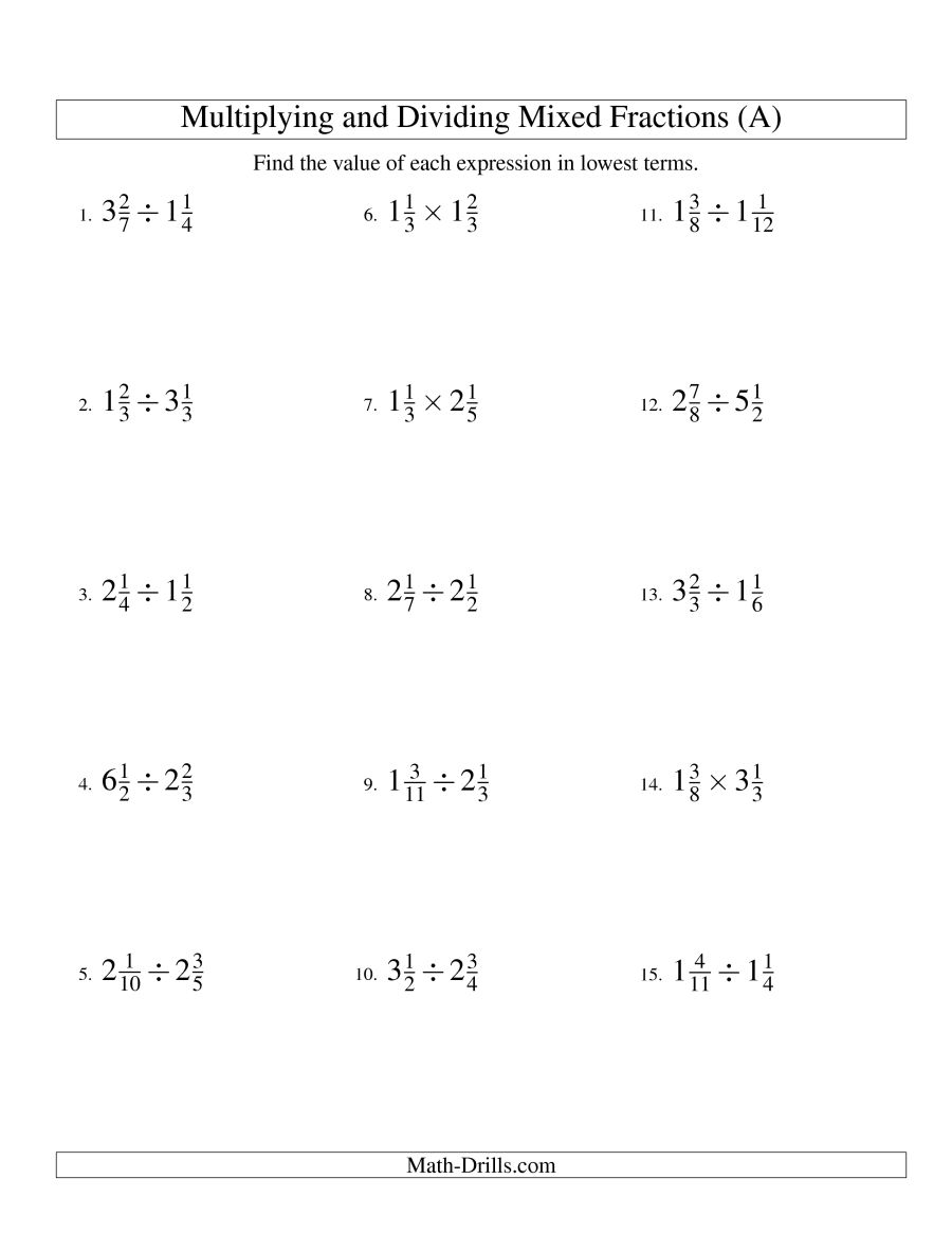 Multiplication And Division Mixed Worksheets Grade 3  1438364
