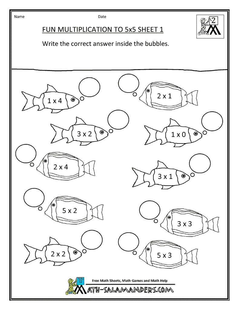 Multiplication Worksheets For Grade 1 Multiplication Worksheets For Grade 1
