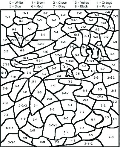 Mystery Pictures To Color Multiplication Worksheets Coloring Pages