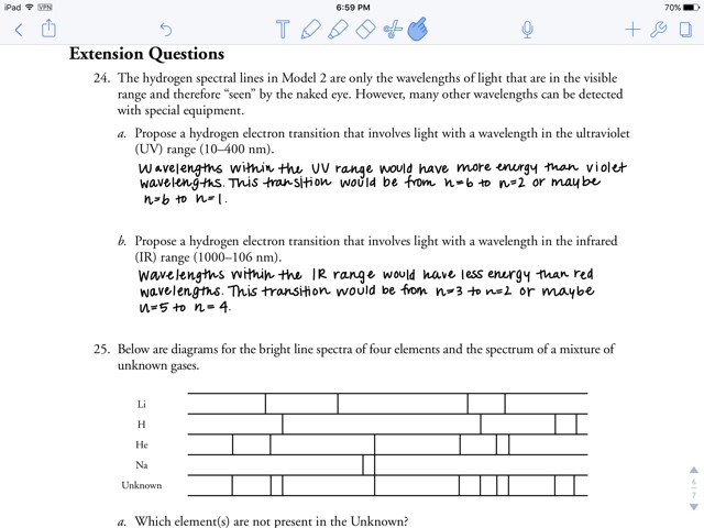 Pogil  Electron Energy And Light