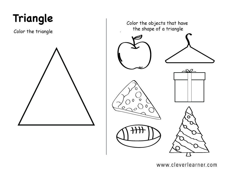 Preschool Triangle Printable Worksheets  547916