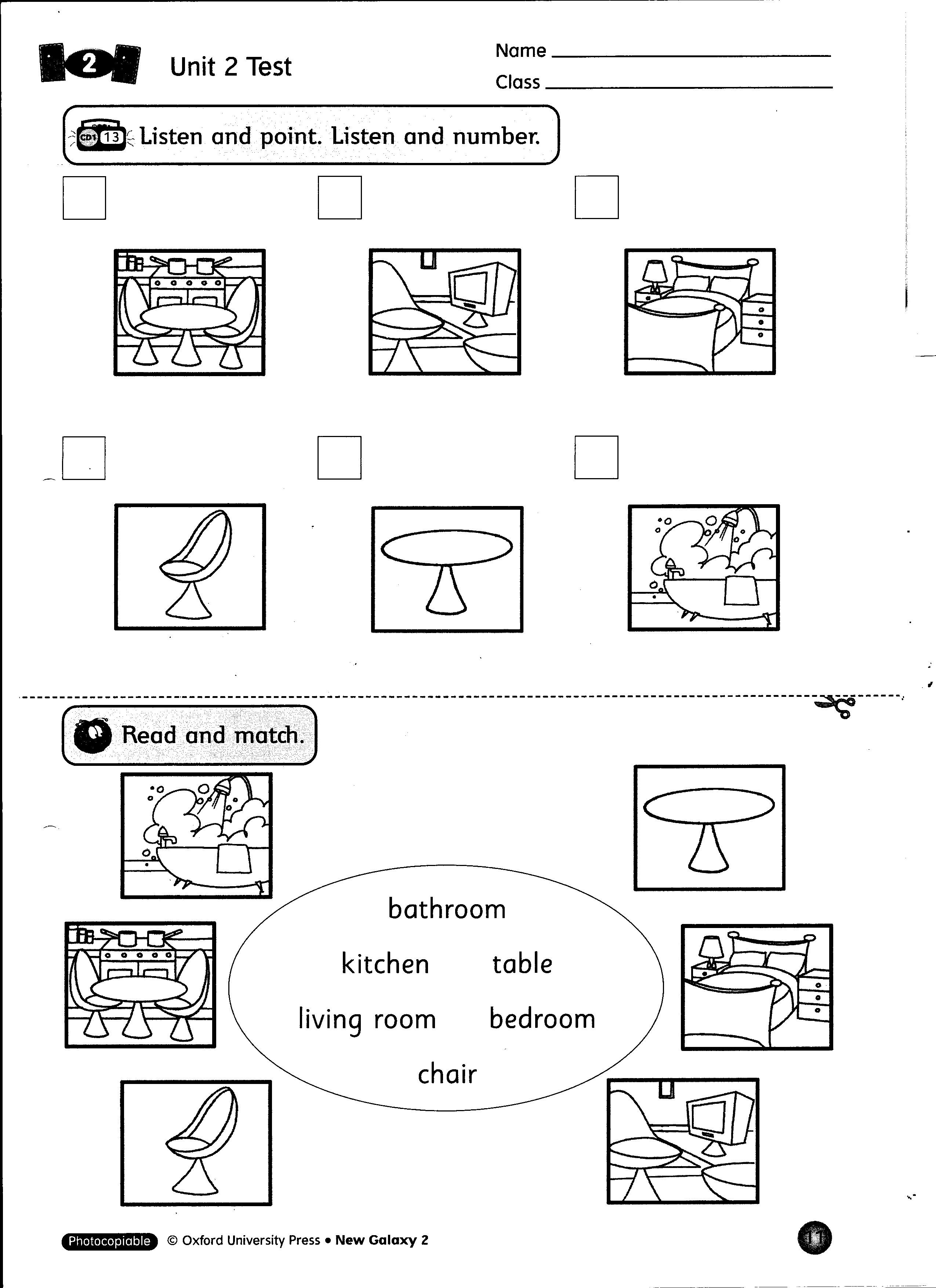 Preschool Worksheets Parts Of The House  1195421