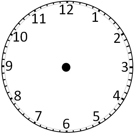 Printable Clock Templates