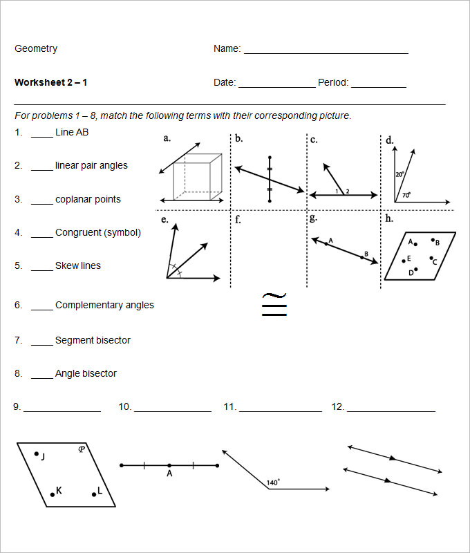 Printables  High School Geometry Worksheets  Lemonlilyfestival