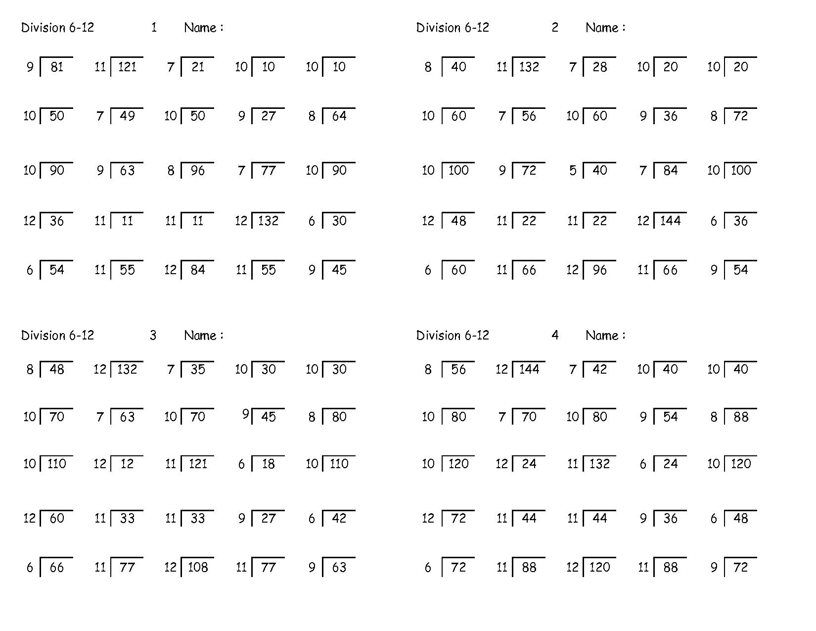 Relating Multiplication And Division Worksheets 5th Grade  417735