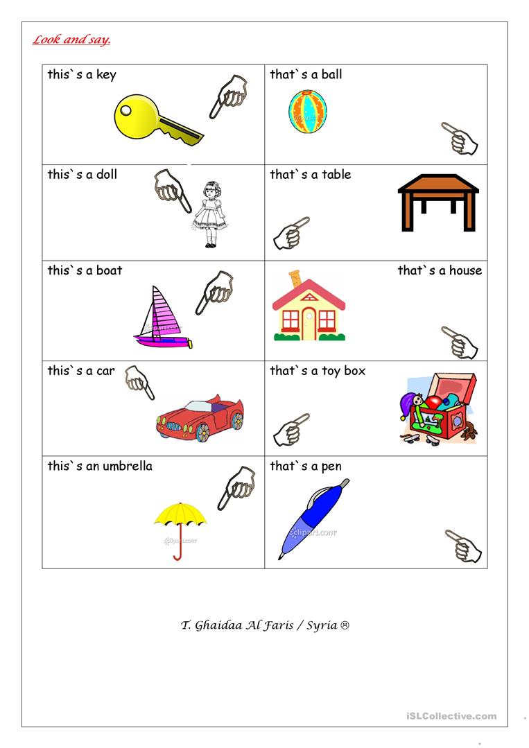 This And That Worksheets 1701946