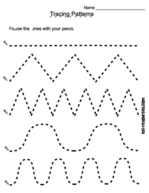 Tracing Patterns Worksheet