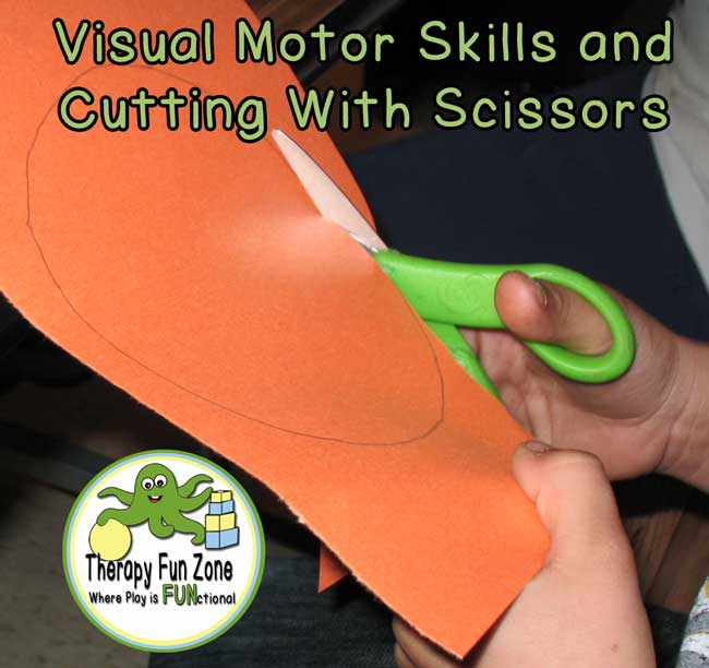 Visual Motor Skills And Cutting With Scissors