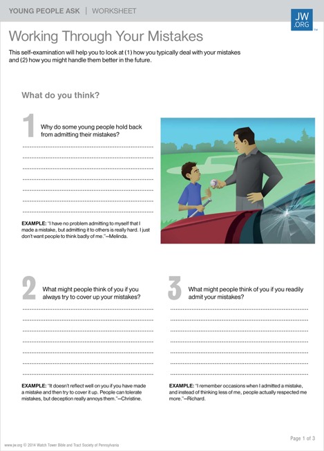 Working Through Your Mistakes