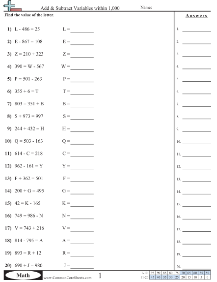 Worksheet
