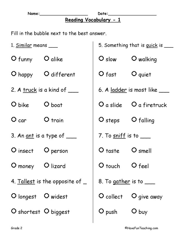 Worksheet On Synonyms For 4th Grade  1450873