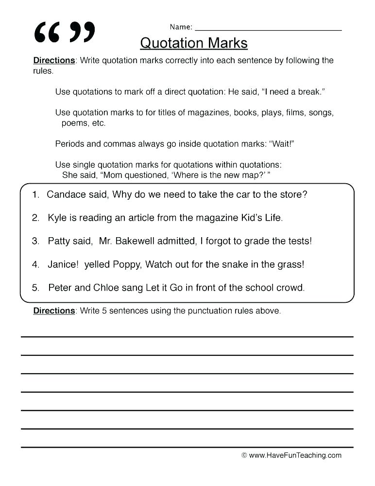Writing Conventions Worksheets â Hunin Info