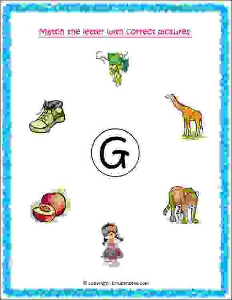 Activity Worksheets For Nursery Kids To Recognize And Understand