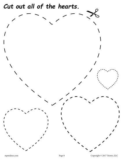 12 Printable Shapes Cutting Worksheets
