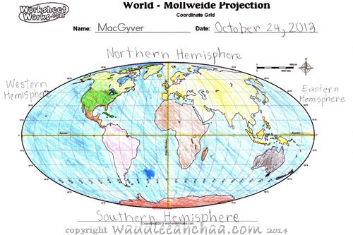 World Hemispheres Worksheet