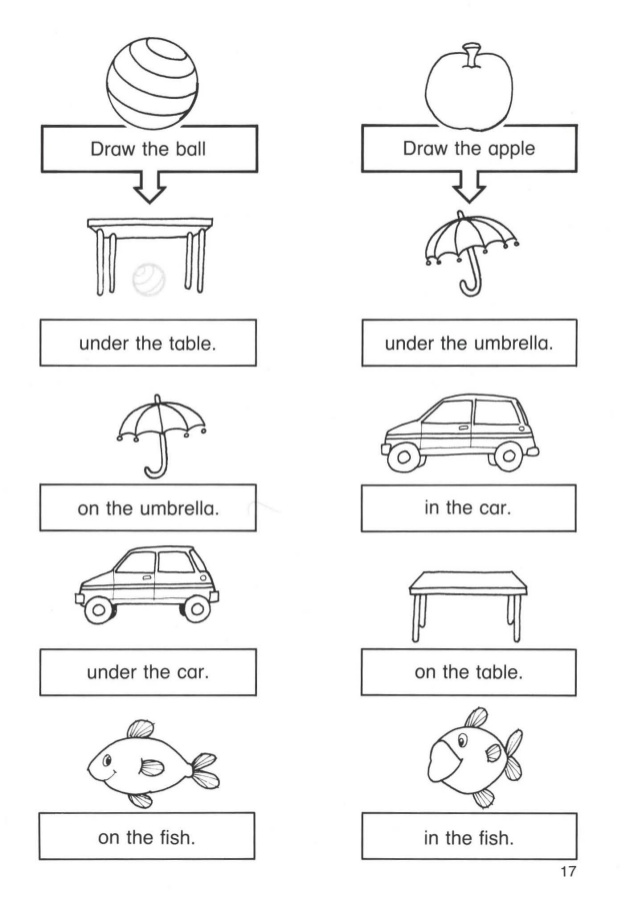 In On Under Worksheets For Kindergarten Pdf  265646