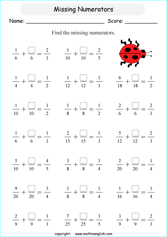 Math Worksheets For Primary 3  919160