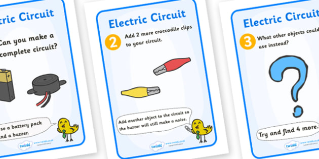 Electric Circuit Worksheet   Activity Sheet Pack (buzzer)
