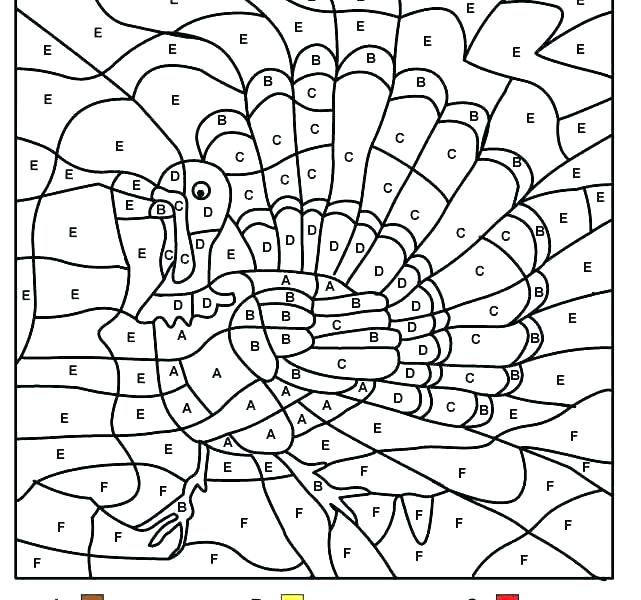 Thanksgiving Math Coloring Worksheets Free First Grade For Fifth