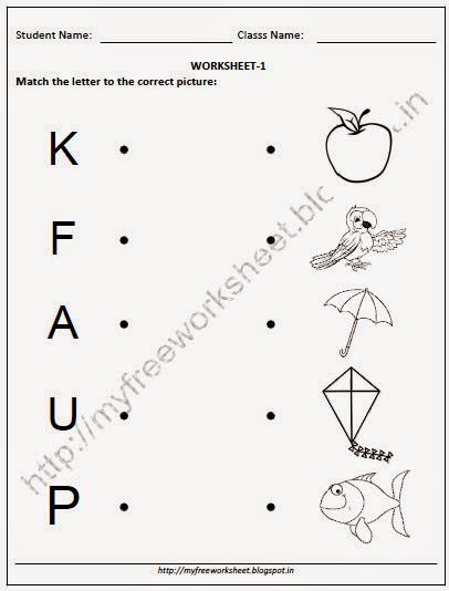 Image Result For Worksheets For Nursery Class English