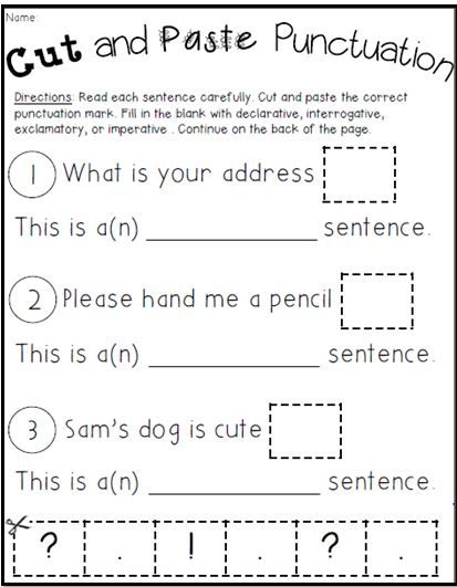 Types Of Sentences (task Cards & Printables)