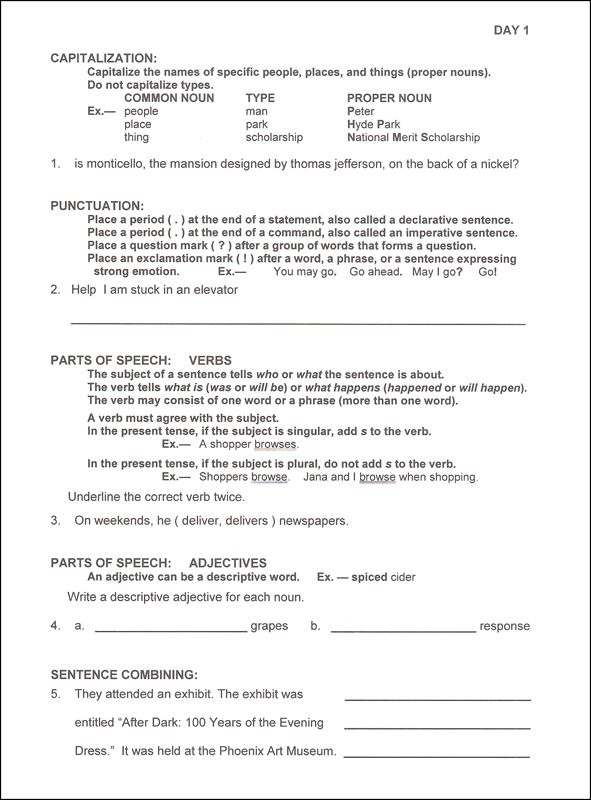 Easy Grammar Ultimate Series  180 Daily Teaching Lessons Grade 9