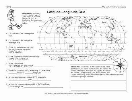 5th Grade Latitude And Longitude Worksheets Worksheets For All