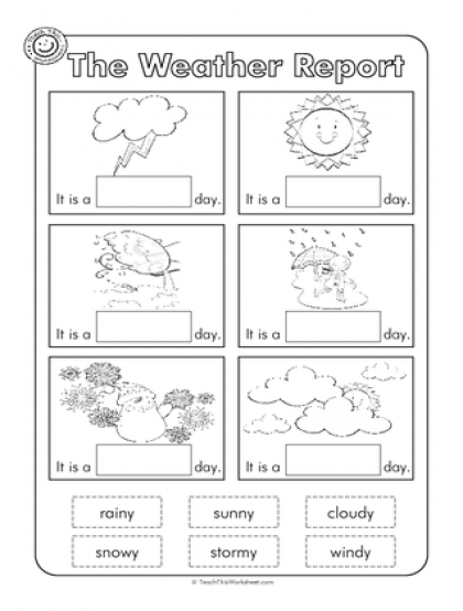 Weather Worksheet For Kindergarten Free Activities