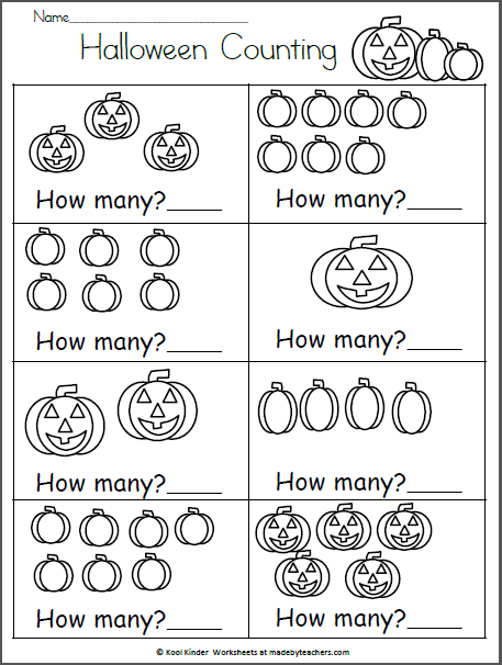 Halloween Math Worksheet