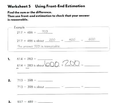 Ballpark Estimate Worksheets Estimating Decimals Worksheets 6th