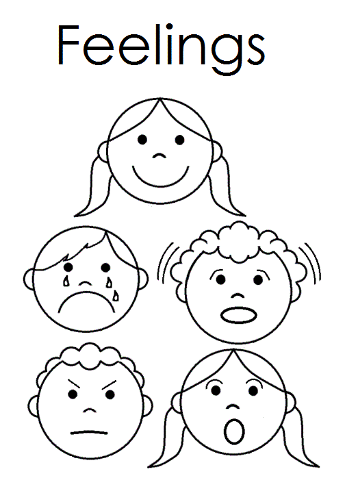 Feelings Coloring Sheets For Preschool Worksheets For All