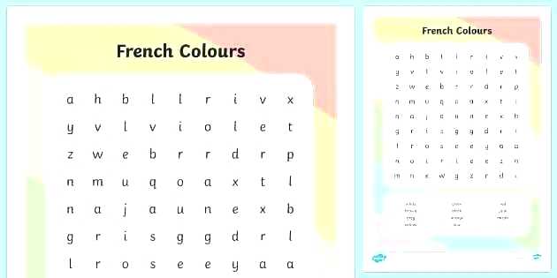 Free Printable French Worksheets Kindergarten Download Them And