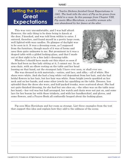 Setting The Scene  Great Expectations