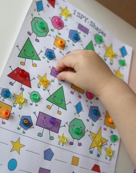 Shapes I Spy {free Printable}