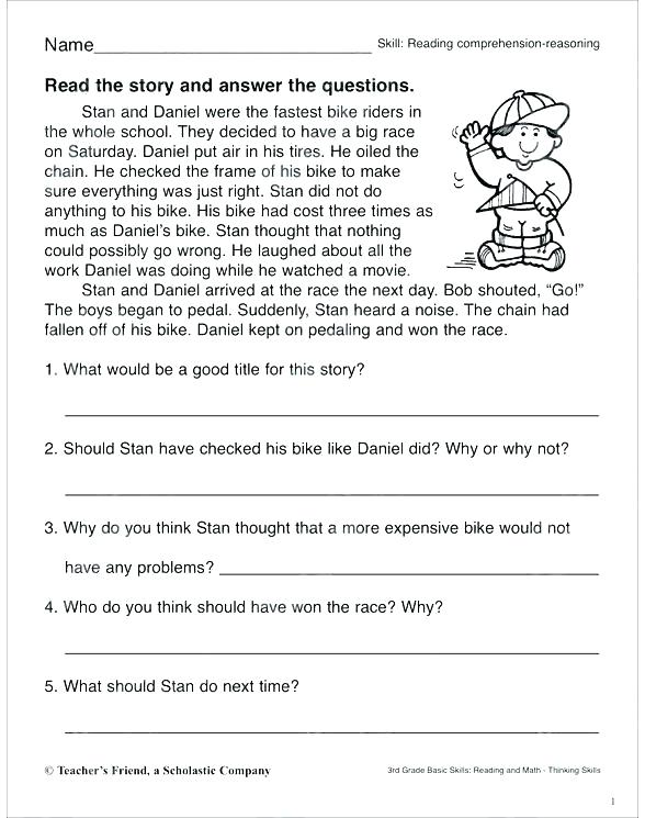Jolly Printable Worksheets Thinking Skills For 3rd Grade Myths And