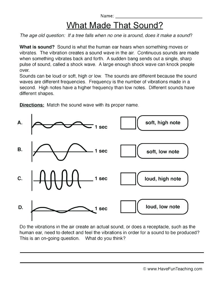 Light And Sound Worksheets Grade 1 Science Worksheet 2 10a Heat Free